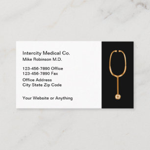 Classy Medical Doctor Office Bulk Business Cards