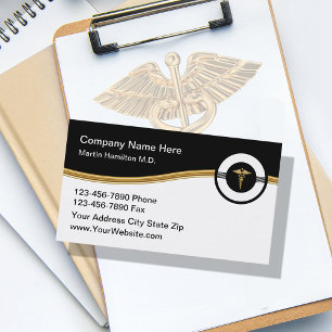 Classy Medical Doctor Office Business Cards