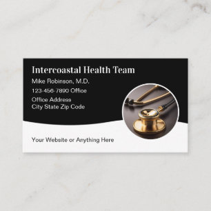 Classy Medical Doctor Office Business Cards