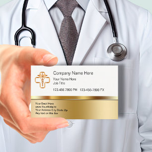 Classy Medical Symbol Business Cards
