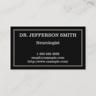 Classy & Minimal Neurologist Business Card