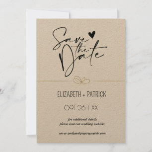 Classy minimalist ,owls in love save the date invitation