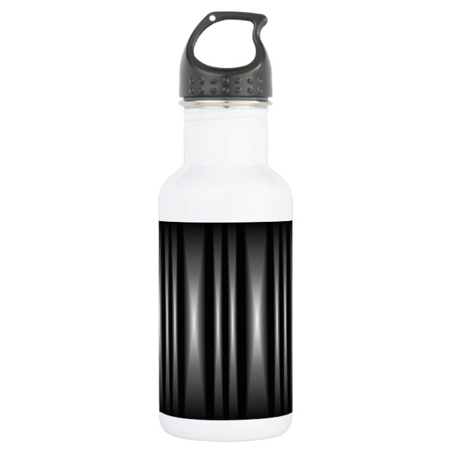 Classy Modern Black and White Pattern 532 Ml Water Bottle (Front)