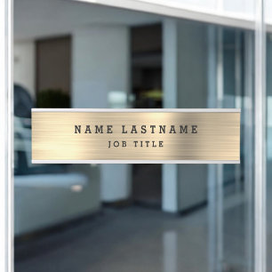 Classy Modern Executive Gold Professional  Door Sign
