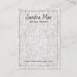 Classy Modern Minimalist Jewellery Display Card