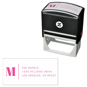Classy Modern Minimalist Return Address Self-inking Stamp