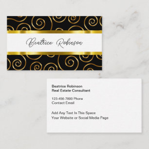 Classy Monogram Business Cards