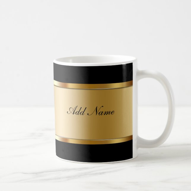 Classy Monogram Coffee Mugs (Right)