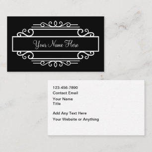 Classy Monogram Elegant Business Cards