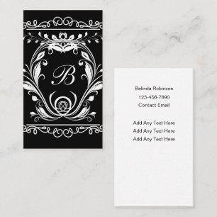 Classy Monogram Elegant Business Cards