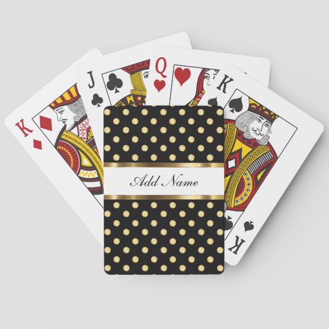 Classy Monogram Playing Cards (Back)