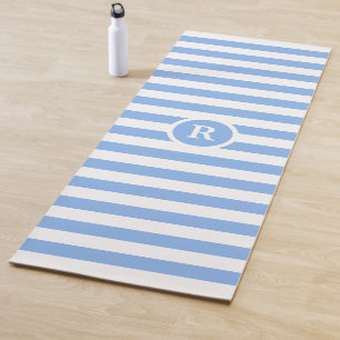 Classy Monogram Striped Yoga Mat