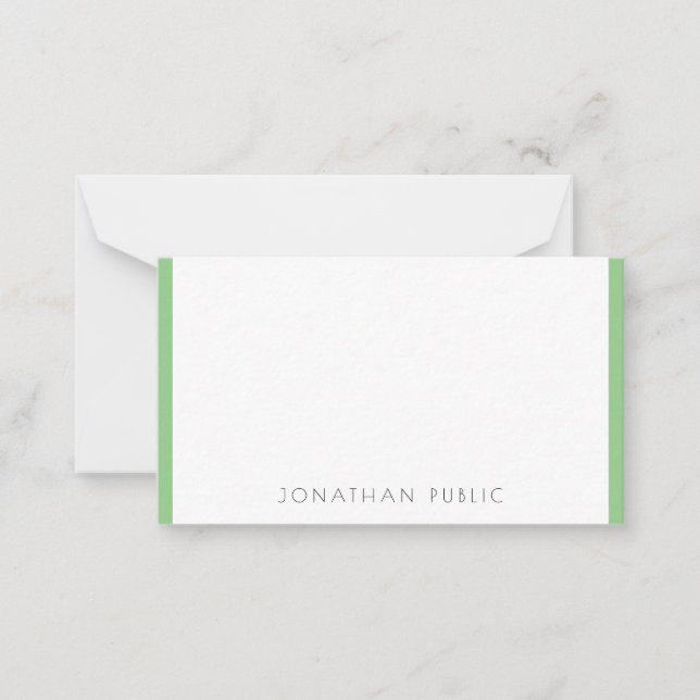 Classy Monogrammed Template Modern Simple (Front)