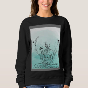 Classy Mood Lotus Flower Mandala Yoga Meditation G Sweatshirt