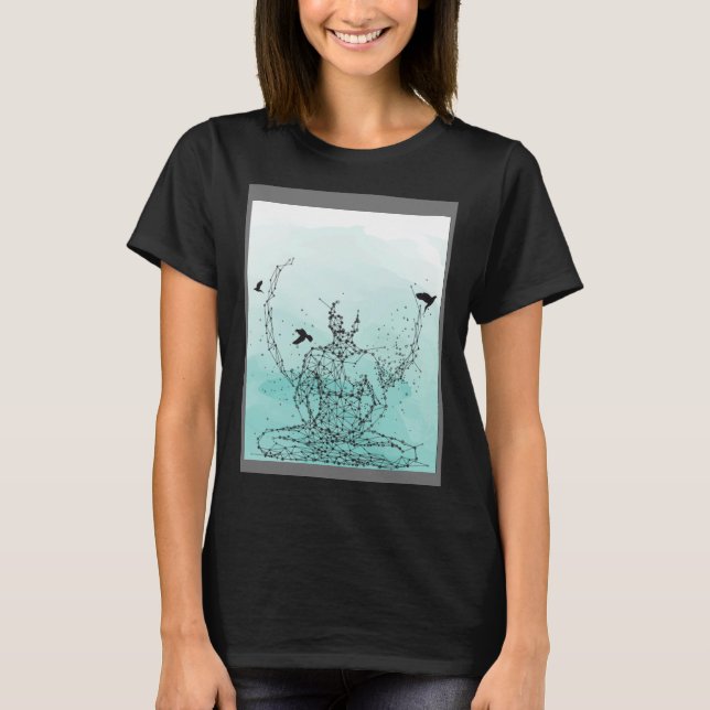 Classy Mood Lotus Flower Mandala Yoga Meditation G T-Shirt (Front)