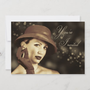 Classy Multi-Purpose Invitation - Vintage Lady