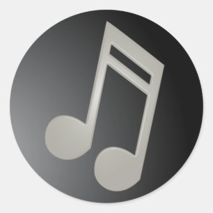 Classy Music Note Sticker