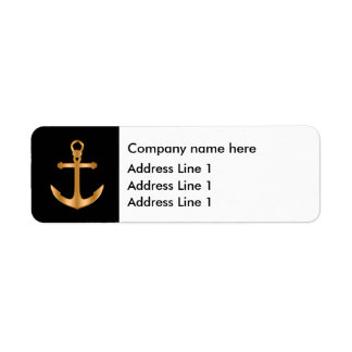 Classy Nautical Office Bulk Return Address Labels
