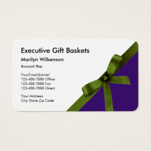 Classy New Executive Gift Basket Business Cards