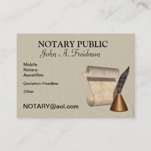 CLASSY NOTARY PUBLIC Business Card