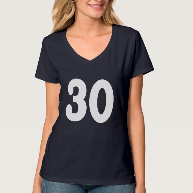 Classy Number 30 T-Shirt (Front)