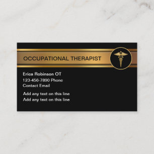 Classy Occupational Therapist Business Cards
