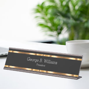 Classy Office Executive Desk Name Plate