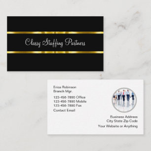 Classy Office Staffing HR Business Cards