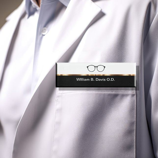 Classy Optometrist Office Staff Name Tags (Creator Uploaded)