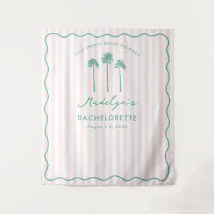 Classy Palm Springs Bachelorette Photo Backdrop Tapestry