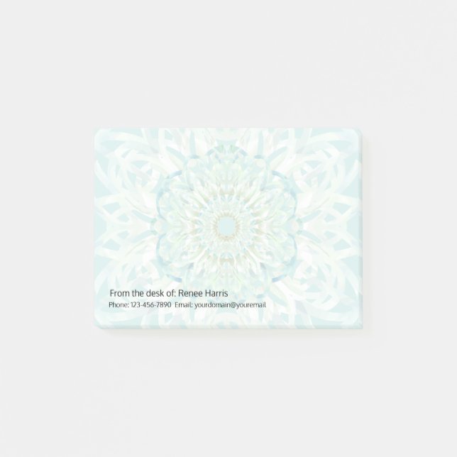 Classy Pastel Colour Mandala Design Post-it Notes (Front)