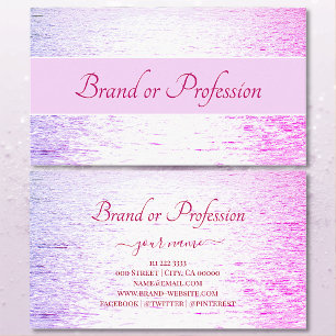 Classy Pastel Purple Pink Ocean Sunset Reflection Business Card