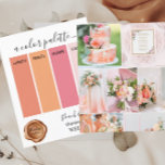 Classy Peach and Blush Wedding colours Palette Car<br><div class="desc">Classy Peach and Blush Wedding colours Palette Card 2024</div>