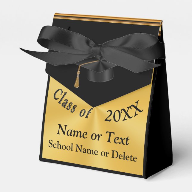 Classy Personalised Graduation Favour Boxes (Front Side)