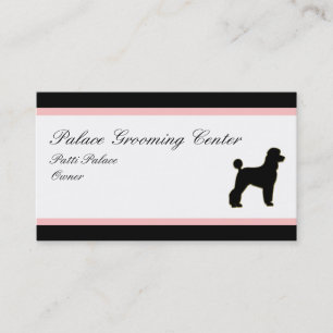 Classy Pet Grooming Business Cards