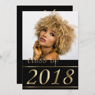 Classy Photo Graduation - 2018 Invitation