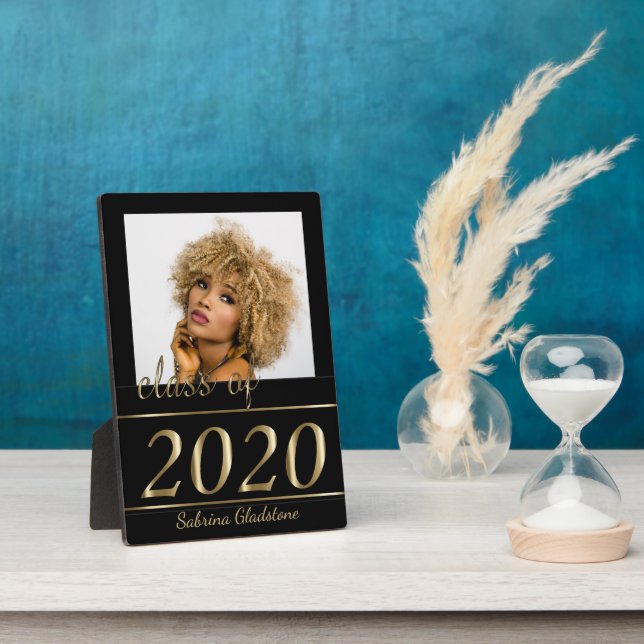 Classy Photo Graduation Plaque (Side)