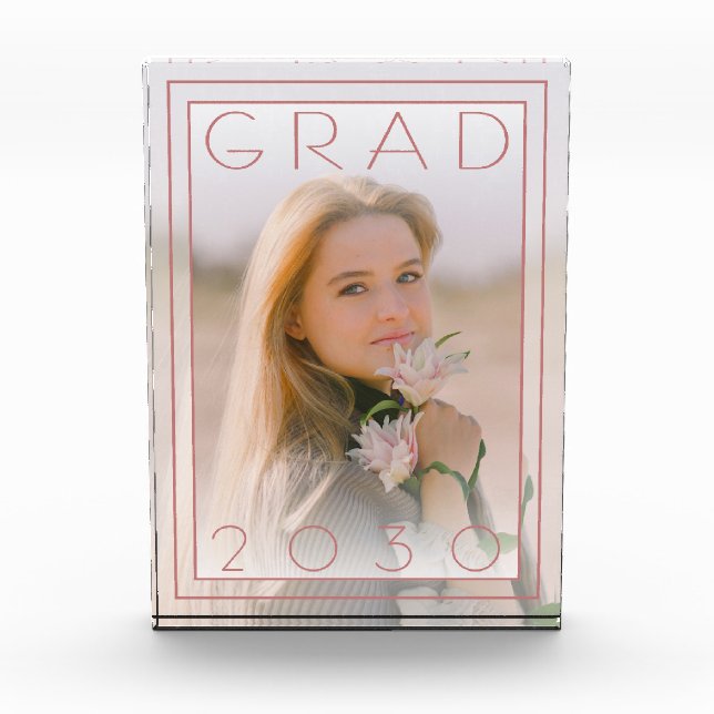 Classy Photo Personalised Congratulations Graduate Block (Front)