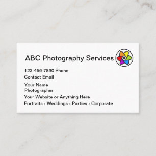 Classy Photography Services Photographer  Business Card