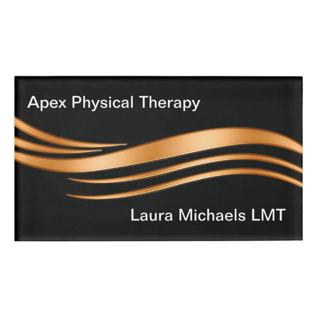Classy Physical Therapy Staff Name Tags (Front)
