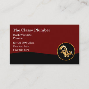Classy Plumber Luxury Faucet Theme Business Card