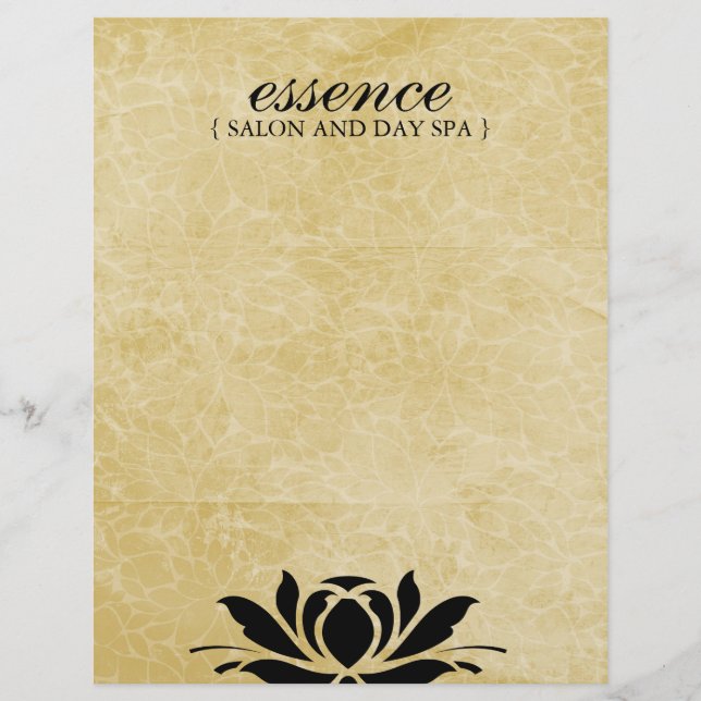 Classy Price List for Salon (Front)