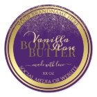 Classy Product Packaging Labels Purple and Gold