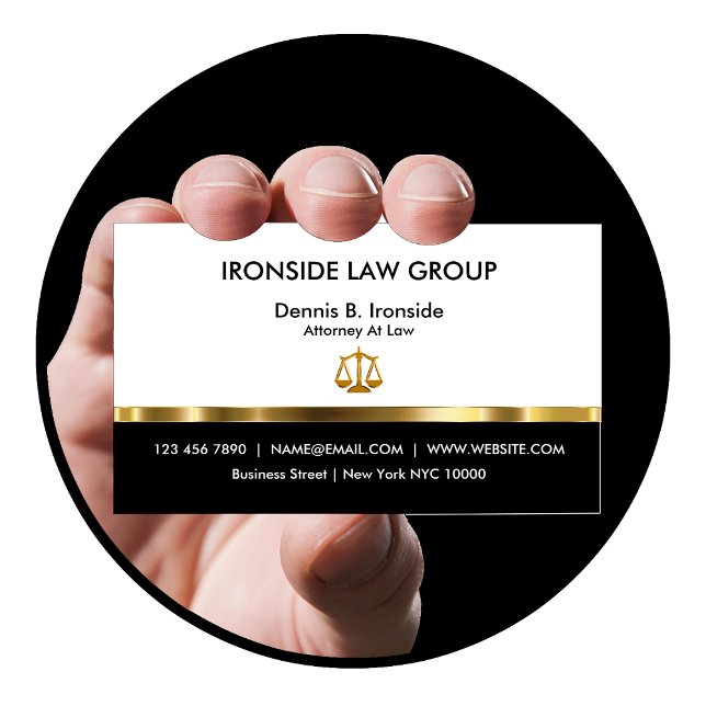 Classy Professional Attorney Business Card (Creator Uploaded)