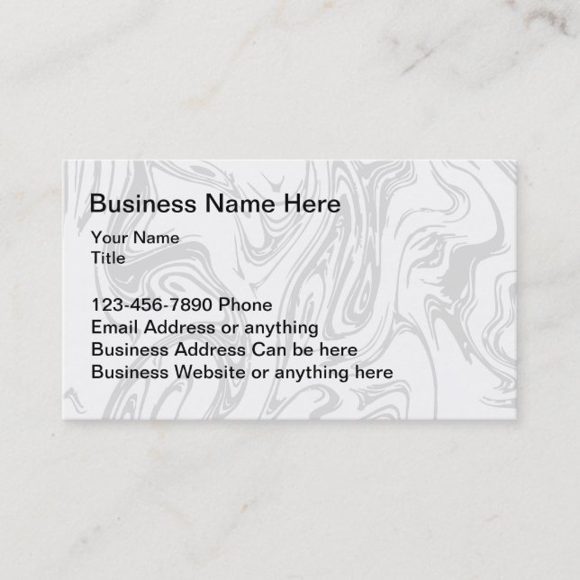 Classy Professional Office Executive Business Card (Front)