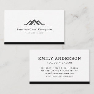 Classy Real Estate Agent Business Card