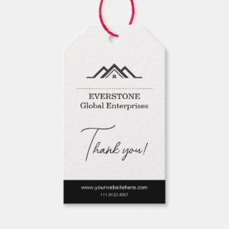 Classy Real Estate Agent Business  Gift Tags