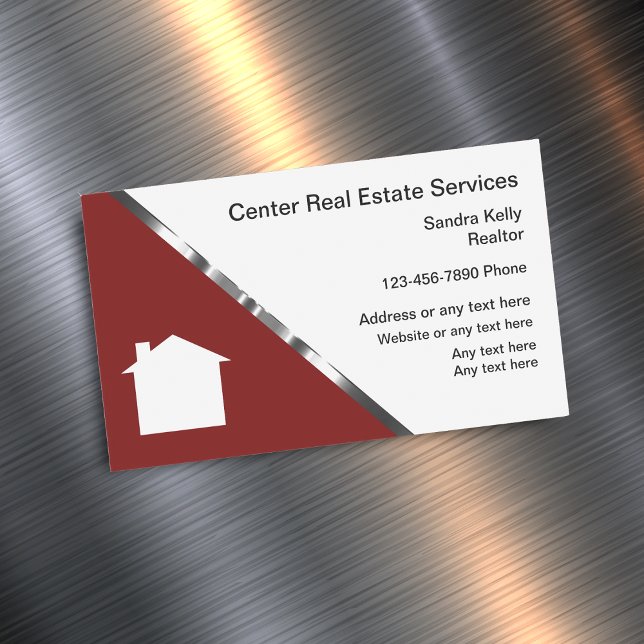 Classy Real Estate Agent Magnetic Business Card (Creator Uploaded)