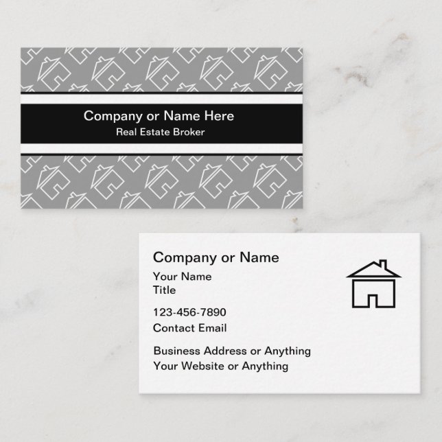 Classy Real Estate Business Cards Design (Front/Back)