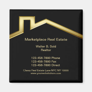 Classy Real Estate Business Magnets